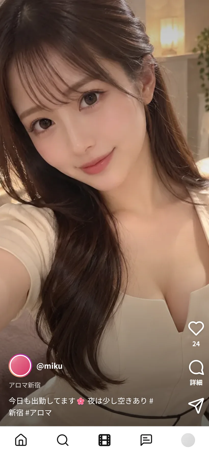 リール画面